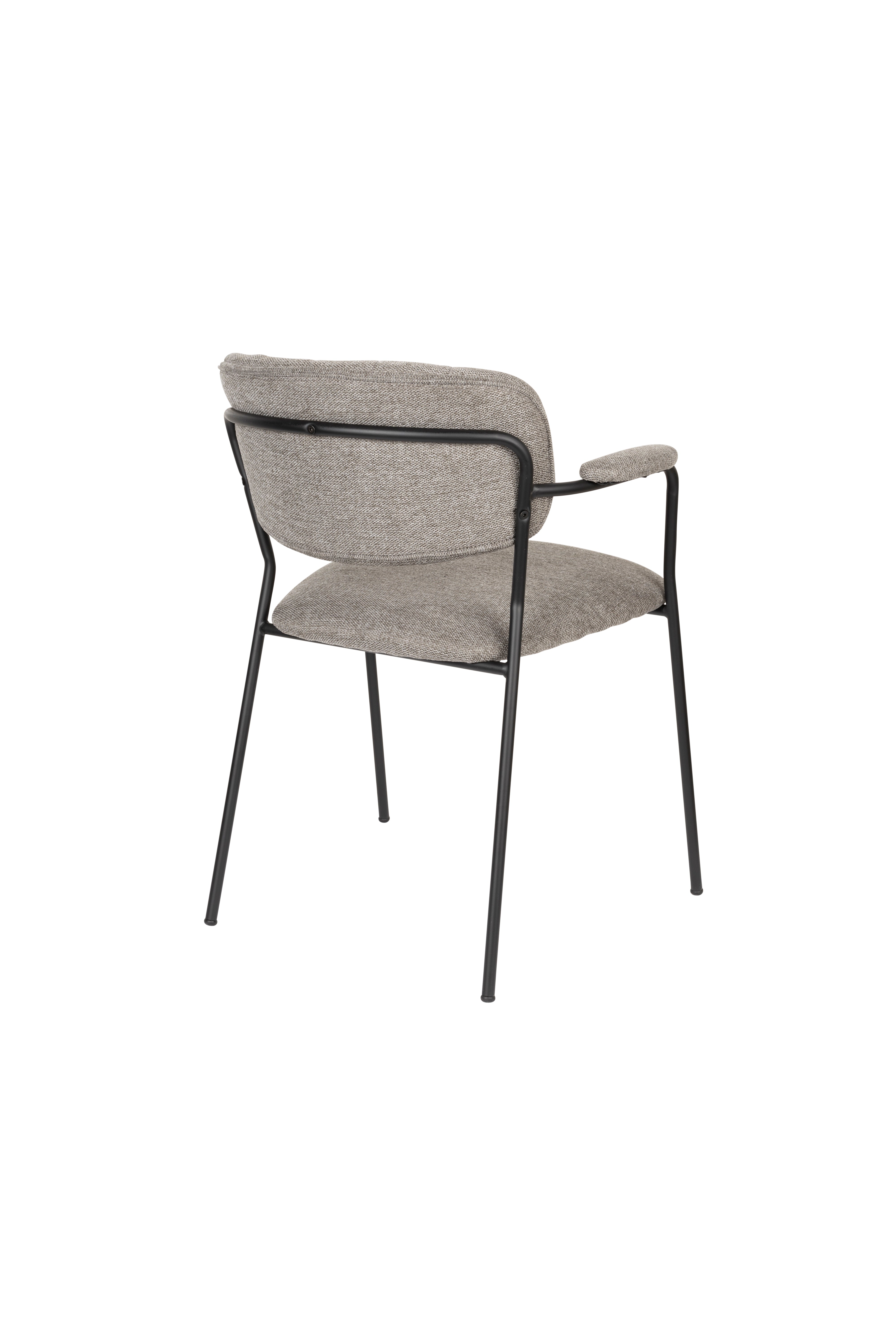 Armstoel Jolien Black/Grey Fr